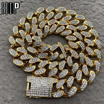 Hip Hop 1Set 20MM Gold Full Iced Out Paved Rhinestones Miami Curb Cuban Chain CZ Bling Rapper Necklaces For Men Jewelry
Hip Hop 1Set 20MM Gold Full Iced Out Paved Rhinestones Miami Curb Cuban Chain CZ Bling Rapper Necklaces For Men Jewelry