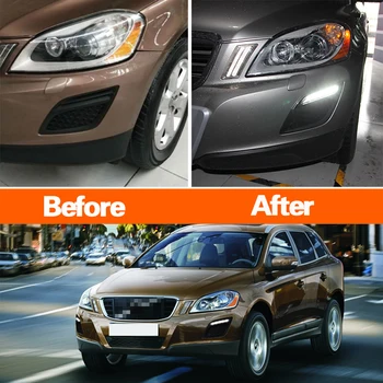 Car styling 12V LED DRL LED Daytime Running Lights 6000K Waterproof for VOLVO XC60 2011 2012 2013 Replace Fog Lamp Covers hole
Car styling 12V LED DRL LED Daytime Running Lights 6000K Waterproof for VOLVO XC60 2011 2012 2013 Replace Fog Lamp Covers hole