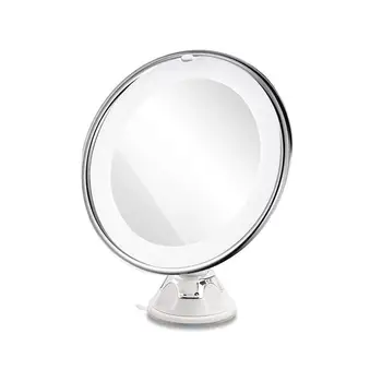 8 Inch 10X Magnifying LED Tabletop Round Makeup Cosmetic Mirror with Sucker (White)
8 Inch 10X Magnifying LED Tabletop Round Makeup Cosmetic Mirror with Sucker (White)