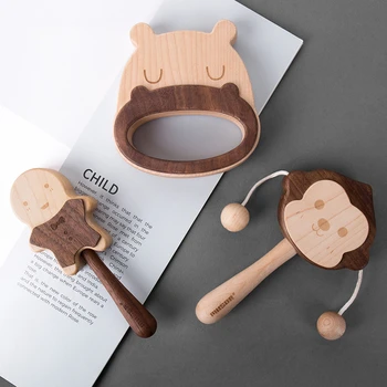 Baby Wooden Cartoon Pattern Rattles Play Gym Monkey Hippo Style Hand Bells Newborn Infant Molar Toy Montessori Educational Toys
Baby Wooden Cartoon Pattern Rattles Play Gym Monkey Hippo Style Hand Bells Newborn Infant Molar Toy Montessori Educational Toys