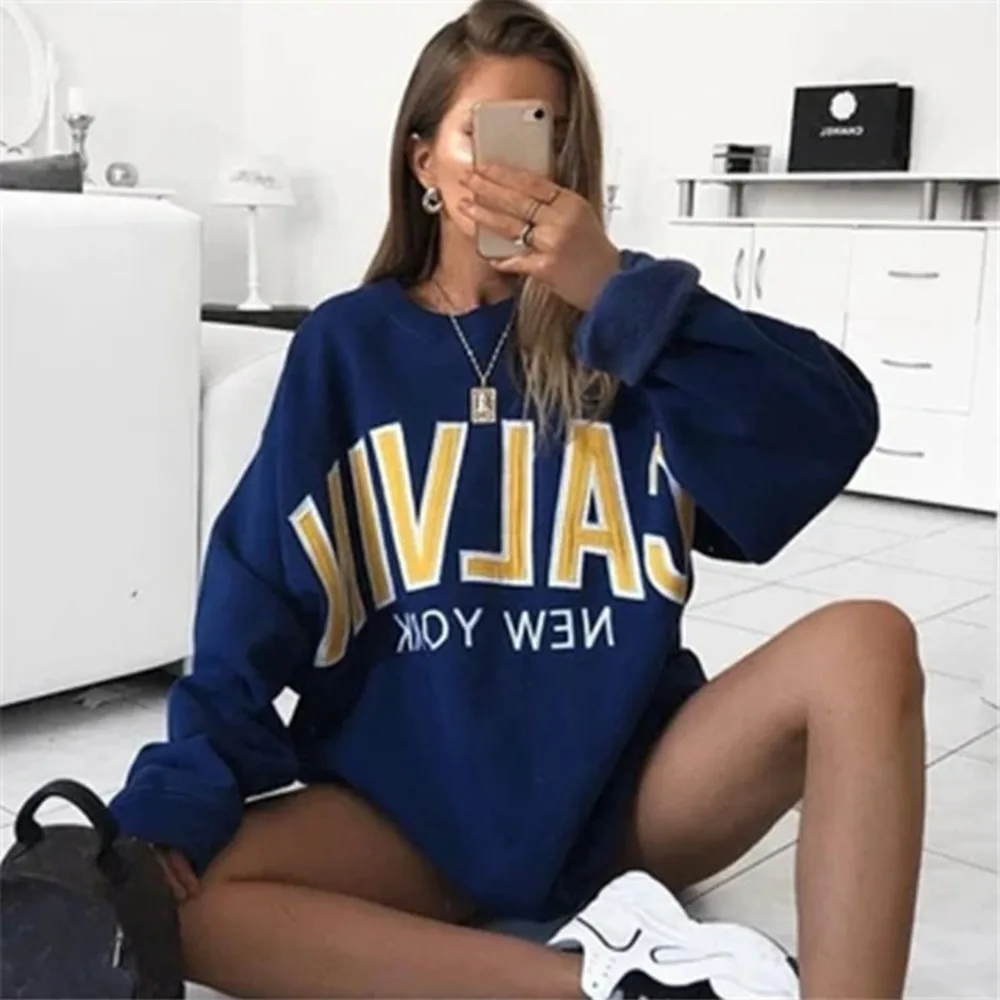 Print Letter Casual Sweatshirt 2020 Autumn And Winter Fashion Simple Long Sleeve Sweatshirts Female Em*
Print Letter Casual Sweatshirt 2020 Autumn And Winter Fashion Simple Long Sleeve Sweatshirts Female Em*