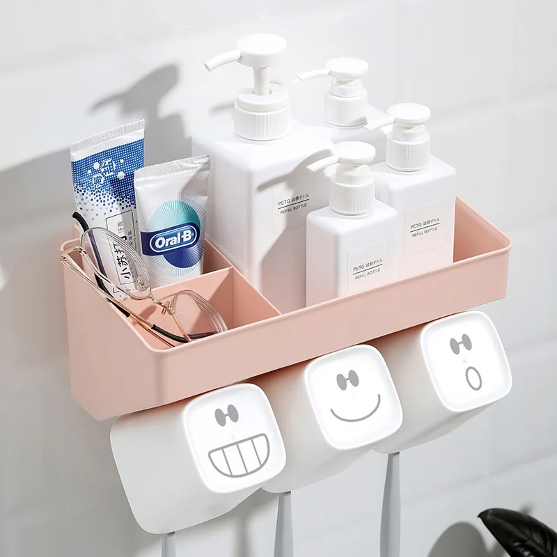 Wall Mount Storage Shelves Multifunction Toothbrush Toothpaste Racks Facial Expression Cups Holders Bathroom Groceries Organizer
Wall Mount Storage Shelves Multifunction Toothbrush Toothpaste Racks Facial Expression Cups Holders Bathroom Groceries Organizer
