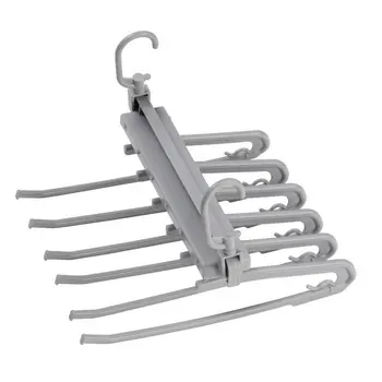 Folding multifunctional multi-layer trousers rack PP Vertical suspension Dual-use Wardrobe storage artifact Pants hanger
Folding multifunctional multi-layer trousers rack PP Vertical suspension Dual-use Wardrobe storage artifact Pants hanger