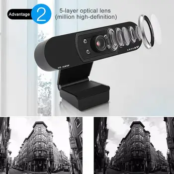 1080P USB2.0 Web Camera Professional Wide Compatibility Computer Laptop Webcams Camera With Noise Reduction Microphone
1080P USB2.0 Web Camera Professional Wide Compatibility Computer Laptop Webcams Camera With Noise Reduction Microphone