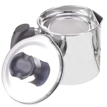 1 Set Oil Strainer Pot Household Grease Can Stainless Steel Oil Storage Can Effectively Filter Tiny Particles Of The Frying Oil
1 Set Oil Strainer Pot Household Grease Can Stainless Steel Oil Storage Can Effectively Filter Tiny Particles Of The Frying Oil