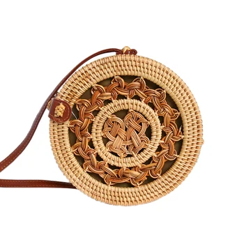 Round Straw Bag Ladies Handbags Bohemian Rattan Messenger Bag Hand-Woven Round Bag
Round Straw Bag Ladies Handbags Bohemian Rattan Messenger Bag Hand-Woven Round Bag