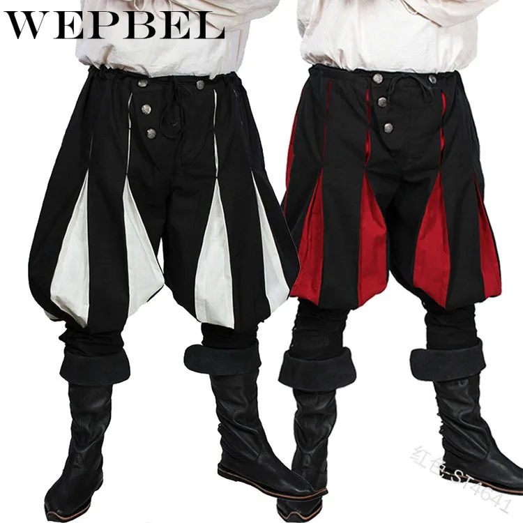 WEPBEL Men's Vintage Stage Performance Lantern Pants Autumn Cosplay Loose Mid Waist Button Drawstring Casual Pants
WEPBEL Men's Vintage Stage Performance Lantern Pants Autumn Cosplay Loose Mid Waist Button Drawstring Casual Pants