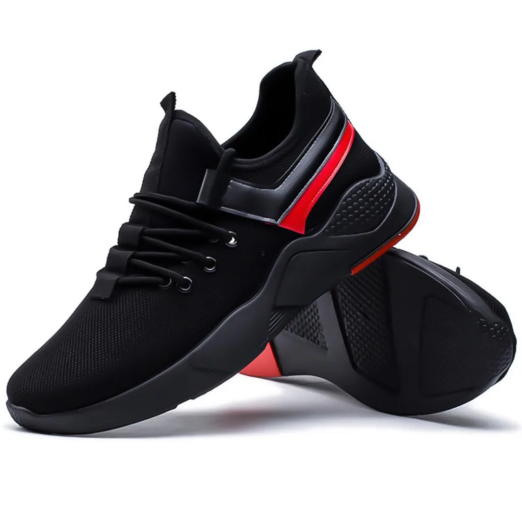 KANCOLLE Men Mesh Fly Woven Breathable Shoes Fashion Comfortable Walking Sneakers Non-Slip Athletic Students Running Shoes 11#4