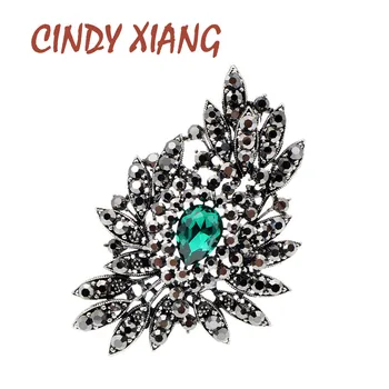 CINDY XIANG Black Rhinestone Flower Brooches For Women Luxury Party Accessories Dress Brooch Decorations 5 Colors Available Gift
CINDY XIANG Black Rhinestone Flower Brooches For Women Luxury Party Accessories Dress Brooch Decorations 5 Colors Available Gift