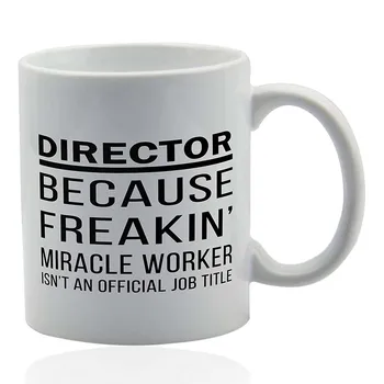 Director mug for coffee or tea 11 oz. Funny gag joke gift cup. Thank you appreciation gifts. 
Director mug for coffee or tea 11 oz. Funny gag joke gift cup. Thank you appreciation gifts.