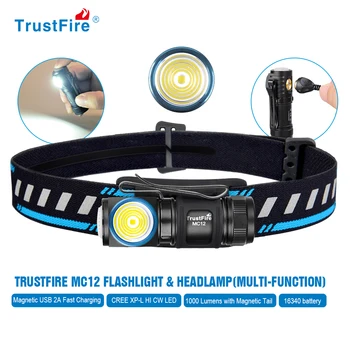 TrustFire MC12 EDC Head Lamp Mini Flashlight with Battery Powerful Rechargeable Camping Lantern LED Torch USB Flash Head Light
TrustFire MC12 EDC Head Lamp Mini Flashlight with Battery Powerful Rechargeable Camping Lantern LED Torch USB Flash Head Light