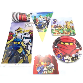 102pcs/lot Birthday Party Cups Plates Kids Boys Favors Tablecloth Ninjago Theme Napkins Baby Shower Decoration Tableware Set 
102pcs/lot Birthday Party Cups Plates Kids Boys Favors Tablecloth Ninjago Theme Napkins Baby Shower Decoration Tableware Set