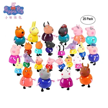 25pcs Action Figure Peppa doll Pig Class Friends Set Toy PVC Anime Cake Figura Pig George Family Gift Toy for Kid
25pcs Action Figure Peppa doll Pig Class Friends Set Toy PVC Anime Cake Figura Pig George Family Gift Toy for Kid