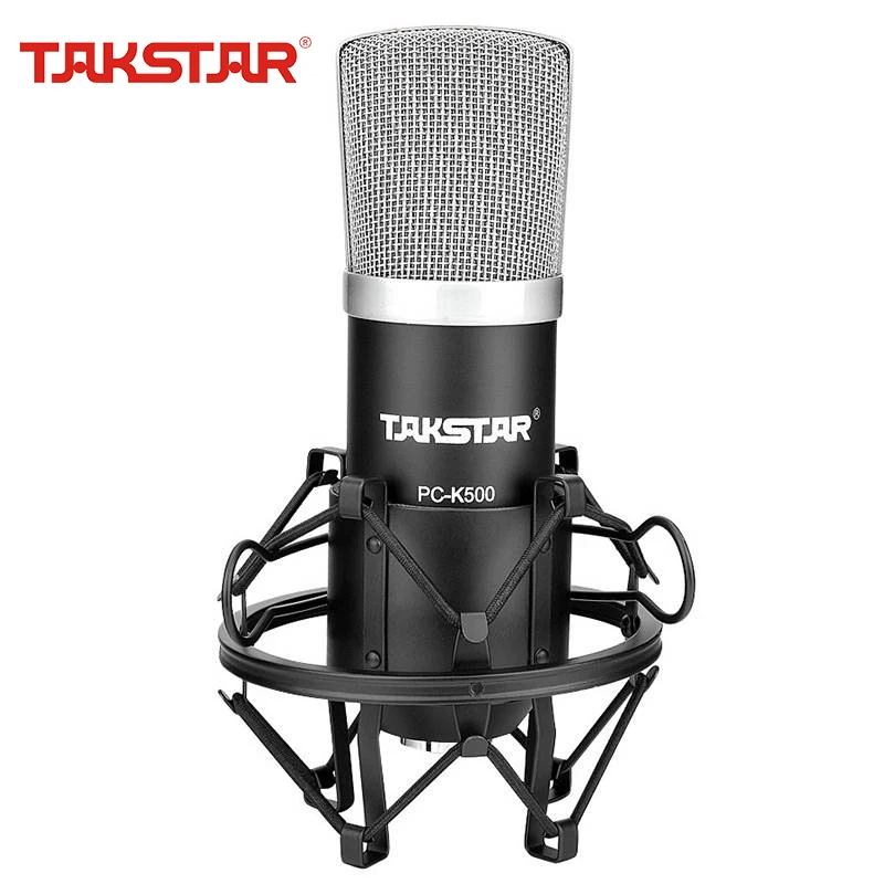 TAKSTAR PC-K500 Professional Condenser Microphone Side-address Recording MIC for Recording Chat Room Broadcasting
TAKSTAR PC-K500 Professional Condenser Microphone Side-address Recording MIC for Recording Chat Room Broadcasting