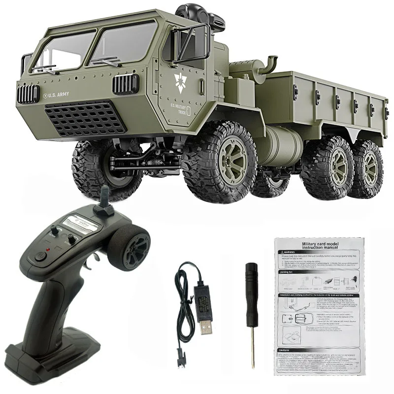 FY004 2.4 G 6WD Rc Car 1/16 Truck Full Scale RTR Control of The US Army Toy RC Military Truck RTR Vehicle Crawler Off-Road Car
FY004 2.4 G 6WD Rc Car 1/16 Truck Full Scale RTR Control of The US Army Toy RC Military Truck RTR Vehicle Crawler Off-Road Car