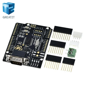 MCP2515 Can Bus Shield Board Module SUB-D Connector Standard UART IIC SPI LED Indicator Controller CAN 4.8-5.2V for Arduino
MCP2515 Can Bus Shield Board Module SUB-D Connector Standard UART IIC SPI LED Indicator Controller CAN 4.8-5.2V for Arduino