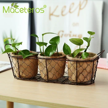 Modern Wrought Iron Simple Storage Basket Portable Linen Waterproof Gardening Flower Basket Green Plant Potted Garden Decoration
Modern Wrought Iron Simple Storage Basket Portable Linen Waterproof Gardening Flower Basket Green Plant Potted Garden Decoration