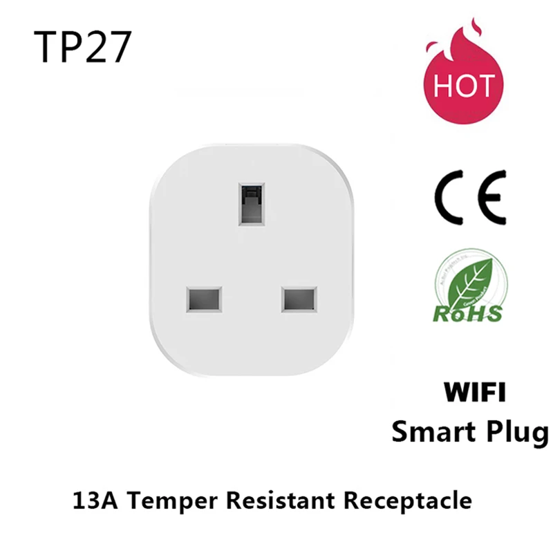 13A UK Smart Wifi Power Plug With Power Monitor Smart Home Wifi Wireless Socket Outlet Works With Alexa Google Home Tuya App New
13A UK Smart Wifi Power Plug With Power Monitor Smart Home Wifi Wireless Socket Outlet Works With Alexa Google Home Tuya App New