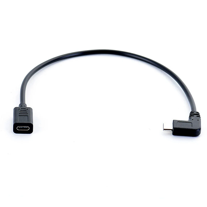 Type-c USB 90 Degree Male To Type-C Female Extension OTG Cable Extender Cord Cable 27cm
Type-c USB 90 Degree Male To Type-C Female Extension OTG Cable Extender Cord Cable 27cm