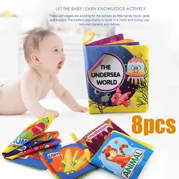 8PCS Baby Cloth Book Early Education Toy Hand Book Animal Figure Cognition Anti-tear Cloth Book
8PCS Baby Cloth Book Early Education Toy Hand Book Animal Figure Cognition Anti-tear Cloth Book