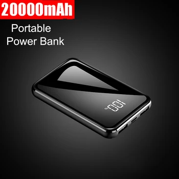 New 20000mah Mini Power Bank Ultra Thin Mirror Screen 2.1A Fast Charging Portable Charger Powerbank for xiaomi iphone 6 6s 7 8
New 20000mah Mini Power Bank Ultra Thin Mirror Screen 2.1A Fast Charging Portable Charger Powerbank for xiaomi iphone 6 6s 7 8