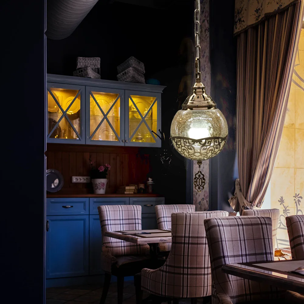 Artpad European Style Pendant-Light Amber Crack Glass Lampshade Hanging Metal Frame Modern E27 Bar Counter Restaurant Led-lamp
Artpad European Style Pendant-Light Amber Crack Glass Lampshade Hanging Metal Frame Modern E27 Bar Counter Restaurant Led-lamp