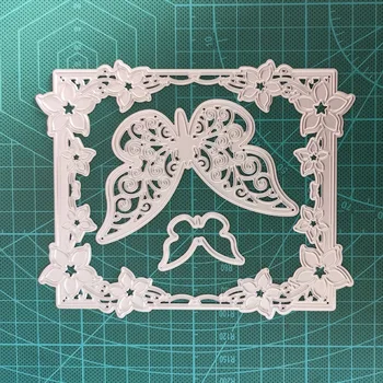 Rectangular Flower Frame Butterfly Metal Cutting Dies Decoration for Scrapbook Punching Card Cutting DIY 
Rectangular Flower Frame Butterfly Metal Cutting Dies Decoration for Scrapbook Punching Card Cutting DIY
