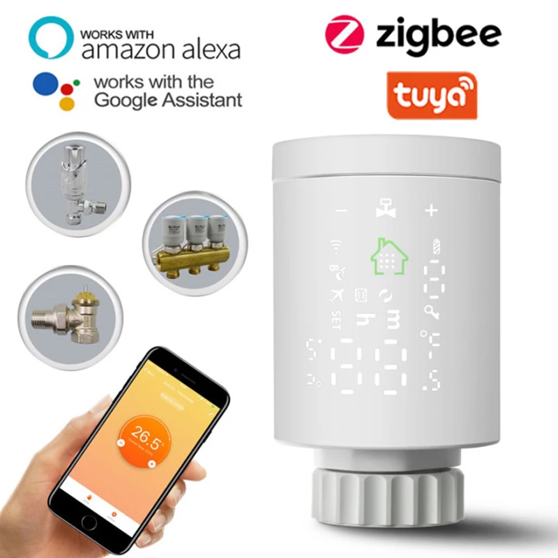 Smart Radiator Zigbee - Tuya 3.0 Temperature Controller Heating Control Valve And Thermostat Actuator Works with Alexa Google
Smart Radiator Zigbee - Tuya 3.0 Temperature Controller Heating Control Valve And Thermostat Actuator Works with Alexa Google