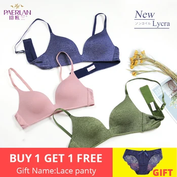 PAERLAN Comfortable Pitted Bra For Small Breasts Push Up 3/4 Cup Casual Simple Style One Piece Green Lycra Underwear For Women
PAERLAN Comfortable Pitted Bra For Small Breasts Push Up 3/4 Cup Casual Simple Style One Piece Green Lycra Underwear For Women