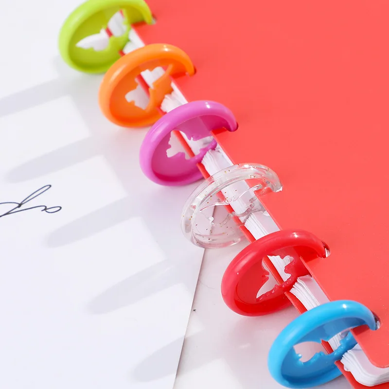 12pcs26mm binding ring plastic ring buckle mushroom hole loose-leaf notepad plastic binding tray Macaron CD binding
12pcs26mm binding ring plastic ring buckle mushroom hole loose-leaf notepad plastic binding tray Macaron CD binding