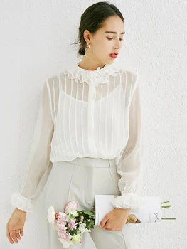 2020 Autumn New Heavyweight Silk Shirt Lace Collar Simple White Shirt Ol Temperament Long-Sleeved Women's Shirt Dropshipping
2020 Autumn New Heavyweight Silk Shirt Lace Collar Simple White Shirt Ol Temperament Long-Sleeved Women's Shirt Dropshipping