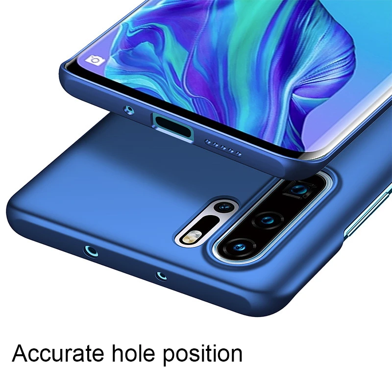 Роскошный оригинальный Официальный чехол для телефона Huawei P30 Pro однотонный с