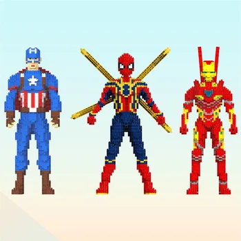 New 2768pcs 1034 Super Hero Spiderman Figure IR Man DIY Diamond Micro Building Blocks Captain Bricks Action Figure Toy Children
New 2768pcs 1034 Super Hero Spiderman Figure IR Man DIY Diamond Micro Building Blocks Captain Bricks Action Figure Toy Children