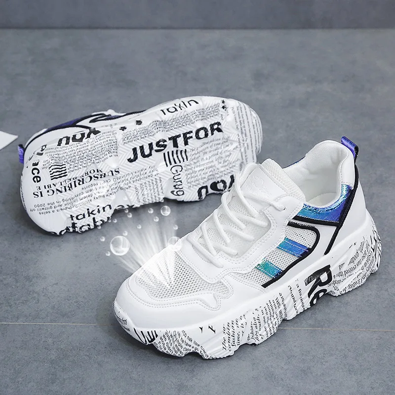 Newspaper Bottom Athletic Shoes Old Man Shoes Women's 19 Summer New Style Hollow out Mesh Breathable Thick Bottomed Online Celeb
Newspaper Bottom Athletic Shoes Old Man Shoes Women's 19 Summer New Style Hollow out Mesh Breathable Thick Bottomed Online Celeb