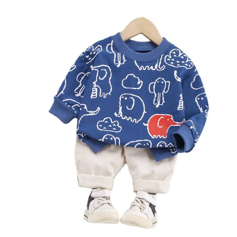 Spring Autumn New Toddler Fashion Clothes Boy Baby Girl O-Neck T-shirt Pants Children Cartoon Costume New Kids Casual Tracksuits
Spring Autumn New Toddler Fashion Clothes Boy Baby Girl O-Neck T-shirt Pants Children Cartoon Costume New Kids Casual Tracksuits