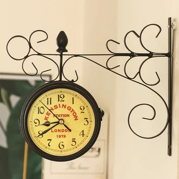 Classic Double-sided Outdoor Garden Paddington Station Wall Clock Iron Frame Clock Double Sided
Classic Double-sided Outdoor Garden Paddington Station Wall Clock Iron Frame Clock Double Sided