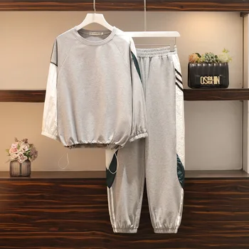 Plus size XL-5XL 2020 Spring Women Causal Tracksuit 2 Piece Set Patchwork Color Long Sleeve Tops + Trousers Suits
Plus size XL-5XL 2020 Spring Women Causal Tracksuit 2 Piece Set Patchwork Color Long Sleeve Tops + Trousers Suits
