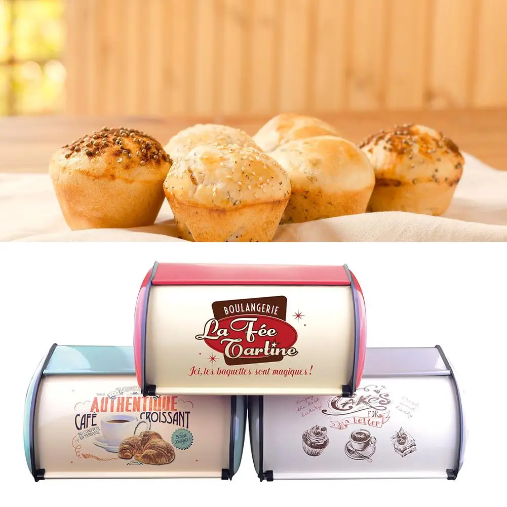 French Vintage Bread Box Kitchen Cupboard Snack Boxes Keeper Food Kitchen Container Galvanized 1PCS Iron Snack Storage Boxes
French Vintage Bread Box Kitchen Cupboard Snack Boxes Keeper Food Kitchen Container Galvanized 1PCS Iron Snack Storage Boxes