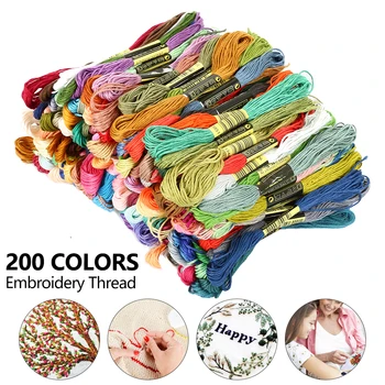 200 Colors Embroidery Thread Floss Cross Stitch Cotton Sewing Skeins Similar Cross-stitch Kit DIY Sewing Skeins Craft
200 Colors Embroidery Thread Floss Cross Stitch Cotton Sewing Skeins Similar Cross-stitch Kit DIY Sewing Skeins Craft