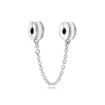 Free Shipping Real 925 Sterling Silver Insignia With Crystal Safety Chain Fit Pandora Bracelet & Bangle Diy Jewelry
Free Shipping Real 925 Sterling Silver Insignia With Crystal Safety Chain Fit Pandora Bracelet & Bangle Diy Jewelry