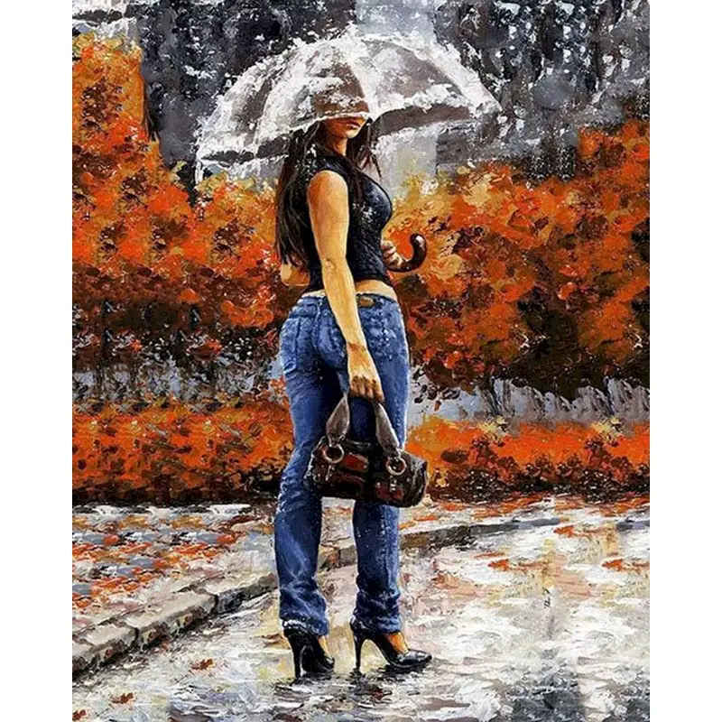 RUOPOTY FrameUmbrella girl DIY Painting By Numbers Abstract Art Hand Painted Oil Painting For Home Decor Modern Handpainted Art
RUOPOTY FrameUmbrella girl DIY Painting By Numbers Abstract Art Hand Painted Oil Painting For Home Decor Modern Handpainted Art