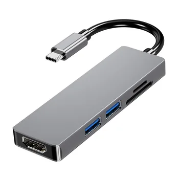 5 in 1 Type-C HUB Converter Portable Plug Play Convenient 4K HDMI 2 USB3.0 TF Card Reader Adapter Laptop Cable Splitter Connecto
5 in 1 Type-C HUB Converter Portable Plug Play Convenient 4K HDMI 2 USB3.0 TF Card Reader Adapter Laptop Cable Splitter Connecto