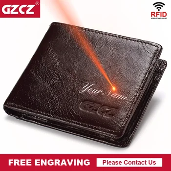 Fashion Wallet Men Wallets Rfid 100% Genuine Leather Engraving name Male Purse Portomonee PORTFOLIO Card Holder christmas gift
Fashion Wallet Men Wallets Rfid 100% Genuine Leather Engraving name Male Purse Portomonee PORTFOLIO Card Holder christmas gift