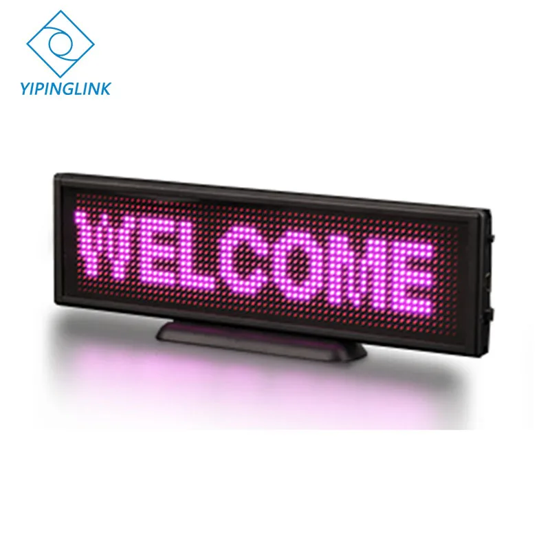 Desk mini LED display black case counter stall brand name sales promotion advertising LED sign 16*64 pixels
Desk mini LED display black case counter stall brand name sales promotion advertising LED sign 16*64 pixels