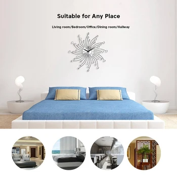 3D Large Wall Clock Metal Crystal Modern Home Decoration Silent Clocks For Living Room Office
3D Large Wall Clock Metal Crystal Modern Home Decoration Silent Clocks For Living Room Office