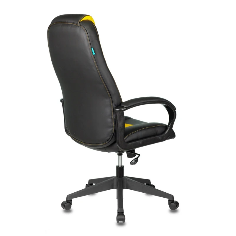 Кресло игровое БЮРОКРАТ VIKING 8N на колесиках искусственная кожа черный/желтый (viking