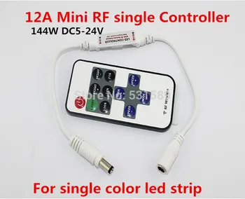 Wholesale 100PCS Wireless Mini RF single color led dimmer Controller 12A 144W DC5-24V
Wholesale 100PCS Wireless Mini RF single color led dimmer Controller 12A 144W DC5-24V