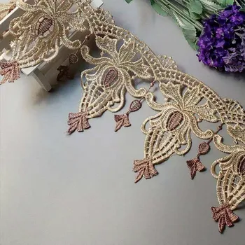 3 Yards Flower Embroidery Strip Tassel Lace Ribbon Trims Applique for Sofa Cover Curtain Trimmings Lace Fabric Sewing 120mm
3 Yards Flower Embroidery Strip Tassel Lace Ribbon Trims Applique for Sofa Cover Curtain Trimmings Lace Fabric Sewing 120mm