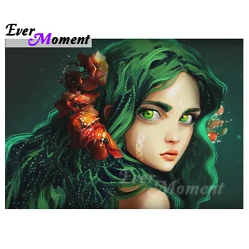 Ever Moment Diamond Painting Cross Stitch Fantasy Girl Green Hair Full Square Drills Child Mosaic Handicrafts Art Decor 4Y1148
Ever Moment Diamond Painting Cross Stitch Fantasy Girl Green Hair Full Square Drills Child Mosaic Handicrafts Art Decor 4Y1148