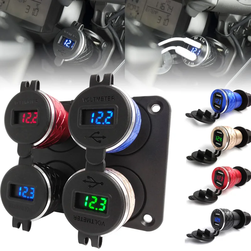 Quick Charge 3.0 Dual USB Motorcycle Charger Plug Socket Cigarette Lighter Adapter LED Display For BMW F800GS R1250GS R1200GS
Quick Charge 3.0 Dual USB Motorcycle Charger Plug Socket Cigarette Lighter Adapter LED Display For BMW F800GS R1250GS R1200GS